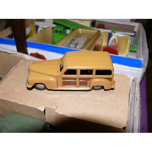 207 - MIXED COLLECTORS BOX OF MAINLY MILITARY VEHICLES BY CORGI, DINKY AND MATCHBOX.