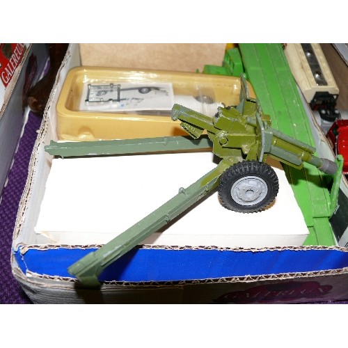 208 - MIXED COLLECTORS BOX OF CARS AND OTHER VEHICLES INCLUDING DINKY AND MATCHBOX.