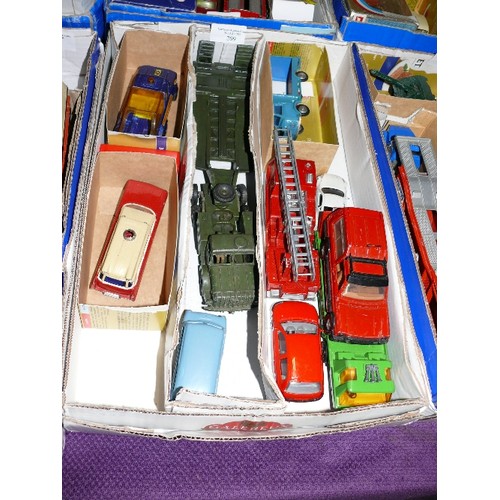 209 - MIXED COLLECTORS BOX OF CARS AND OTHER VEHICLES INCLUDING CORGI, MATCHBOX AND DINKY.