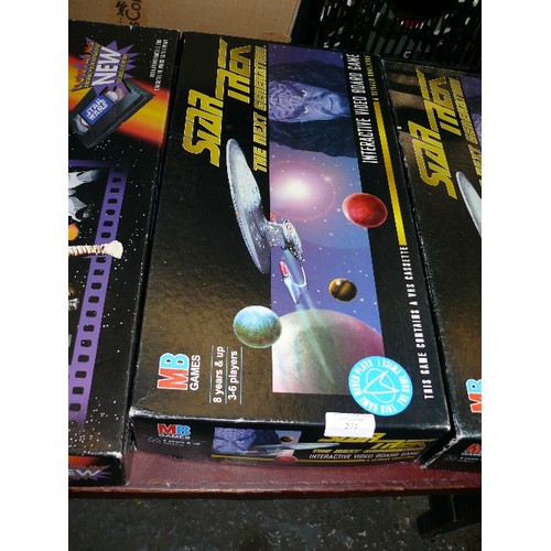 270 - VINTAGE STAR TREK, THE NEXT GENERATION INTERACTIVE VIDEO BOARD GAME INCLUDING INSTRUCTIONS STILL IN ... 