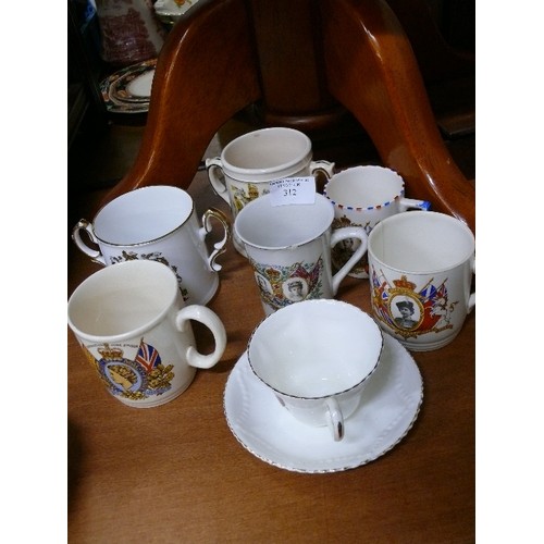 312 - COLLECTION OF ROYAL MUGS