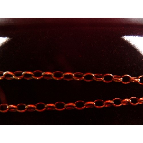 10 - 9ct GOLD CHAIN 19 INCHES LONG WEIGHT OF 9.61GR.