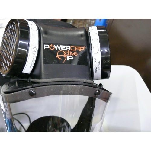 248 - JSP POWEREDCAP ACTIVE POWER RESPIRATOR IN ORIGINAL TUB.