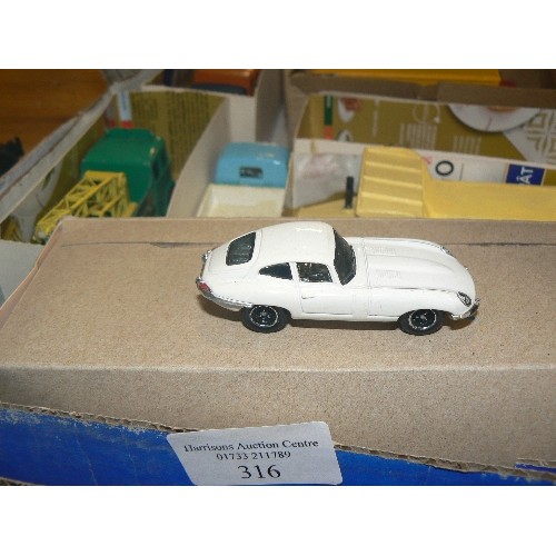 316 - MIXED COLLECTORS BOX OF CARS AND OTHER VEHICLES INCLUDING LONESTAR, MATCHBOX AND DINKY.