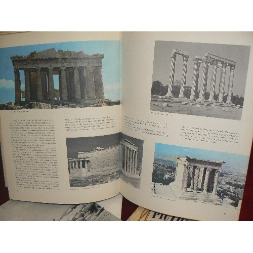 327 - COLLECTION OF PICTORIAL SOUVENIR MAGAZINES AND AN ART TREASURES OF THE WORLD BOOK.