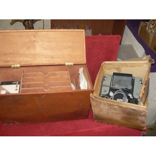 301 - CINE FILM STORAGE/REPAIR BOX AND VIEWER.