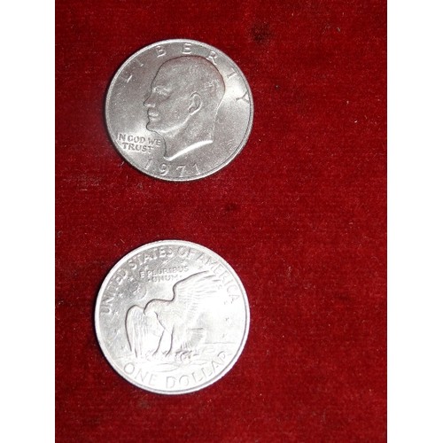 31 - 2 X 1971 $1 COIN