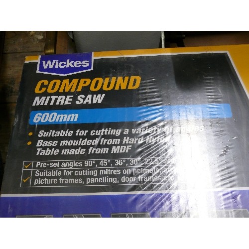 371 - BRAND NEW WICKES MITRE COMPOUND SAW