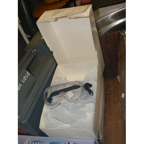 380 - TWO BOXES OF BRAND NEW SAFETY GOOGLES.