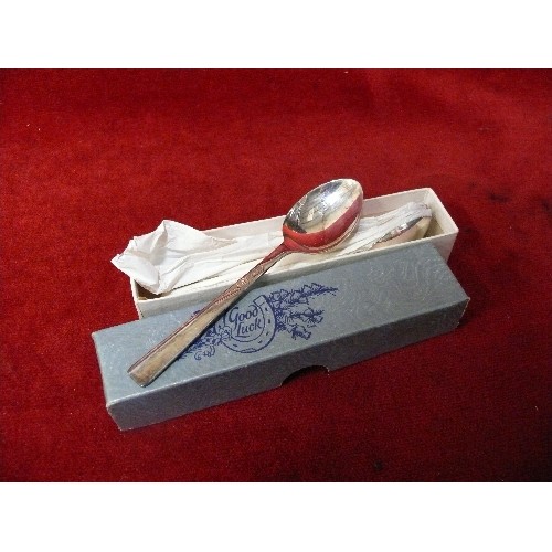 4A - BOXED SET SIX VINERS TEA SPOONS.