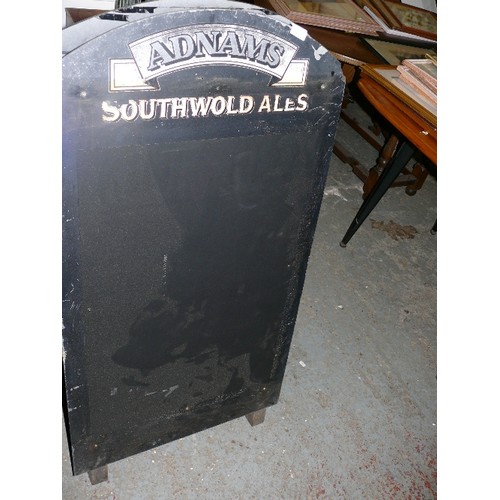 436 - ADAMS SOUTHWOLD ALES PUB ADVERTISING A-FRAME BLACKBOARD.