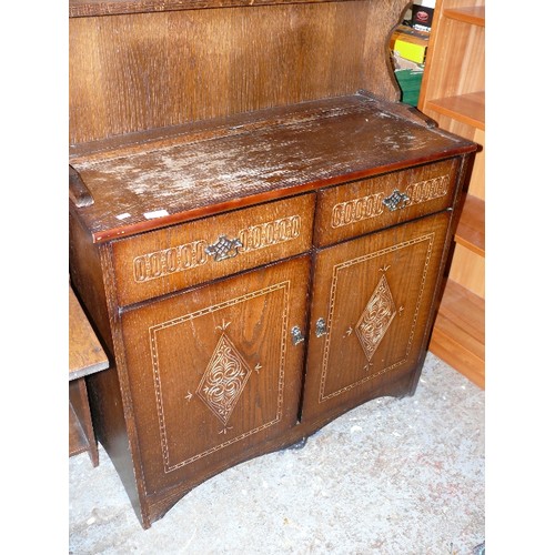 456 - VINTAGE OAK DRESSER