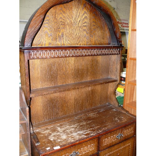 456 - VINTAGE OAK DRESSER