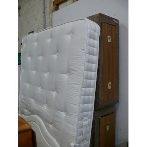 468 - DOUBLE DIVAN BED WITH DRAWERS, HEADBOARD AND GOOD QUALITY MATTRESS.