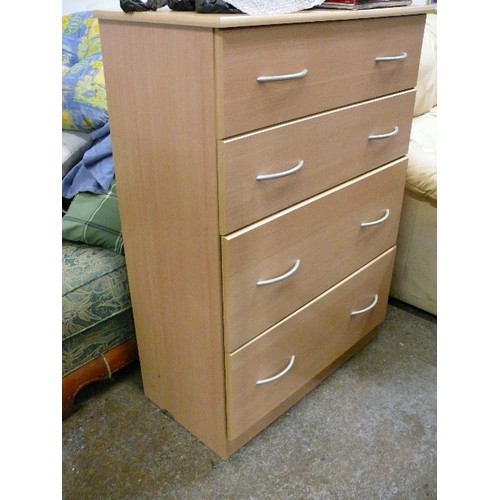 473 - LARGE FOUR DRAWER CHEST OF DRAWERS