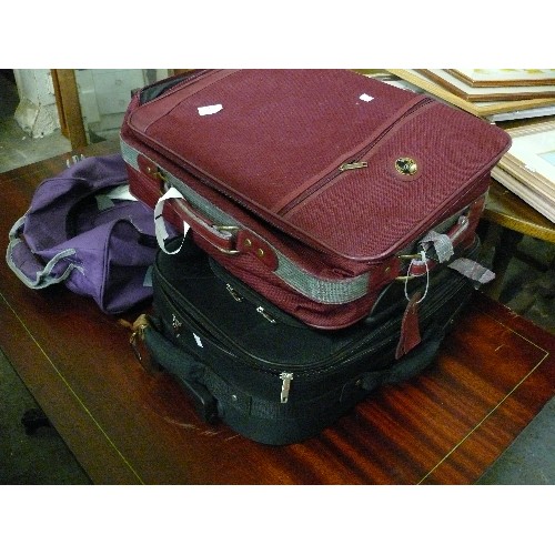 487 - THREE SUITCASES