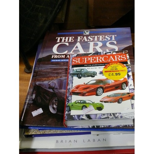 388 - SELECTION OF VARIOUS CAR THEMED BOOKS.