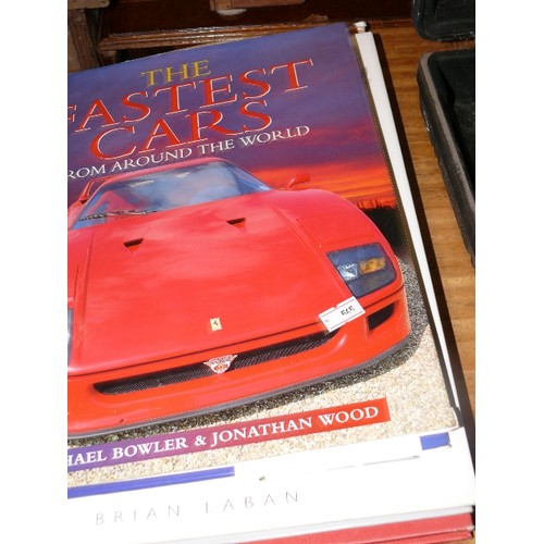 388 - SELECTION OF VARIOUS CAR THEMED BOOKS.