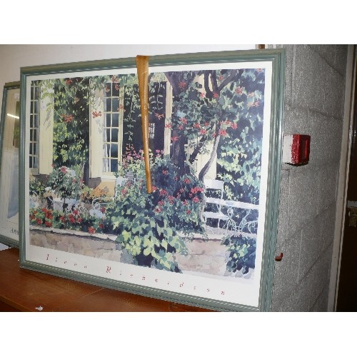 482 - PAIR OF LARGE FRAMED AND GLAZED PRINTS ILANA RICHARDSON.