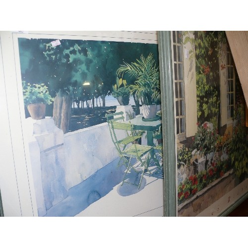 482 - PAIR OF LARGE FRAMED AND GLAZED PRINTS ILANA RICHARDSON.