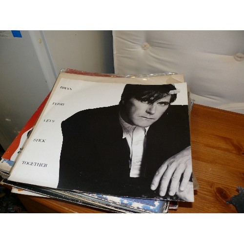 466 - COLLECTION OF LP RECORDS INCLUDING THE BEATLES, TALKING HEADS AND BRYAN FERRY.