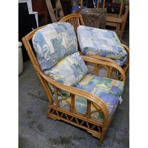 493 - PAIR OF CONSERVATORY SUITE CHAIRS