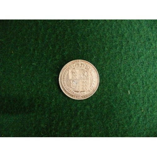 33 - A 1891 ONE SILVER SHILLING VICTORIA OLD HEAD IN VERY GOOD ORDER.