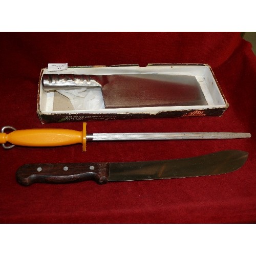 81 - KNIFE STEEL AND CLEAVER