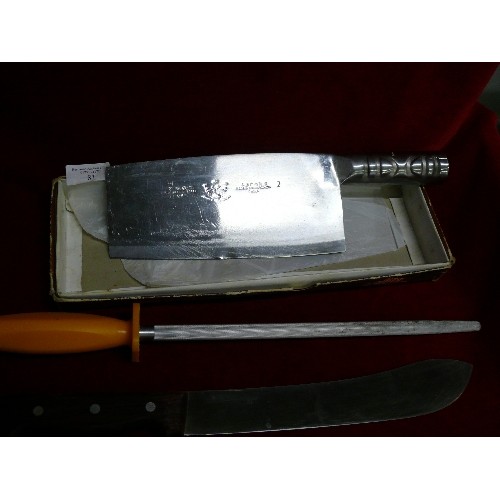 81 - KNIFE STEEL AND CLEAVER