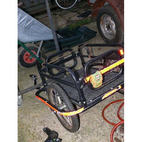 400A - CYCLE TRAILER FOR BEHIND PUSHBIKE INCLUDING FITTINGS.