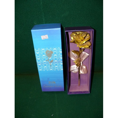 82 - BOXED 24K GOLDEN ROSE