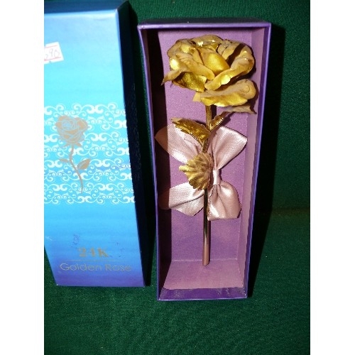 82 - BOXED 24K GOLDEN ROSE