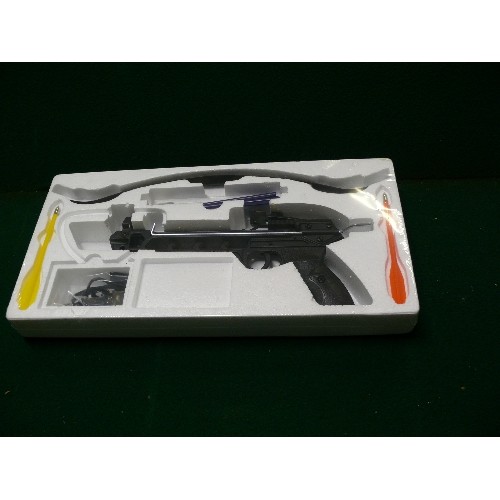 90 - BOXED AND SEALED ANGLO ARMS ALUMINIUM 50LB PISTOL CROSSBOW WITH BOLT HOLDER AND BOLTS.