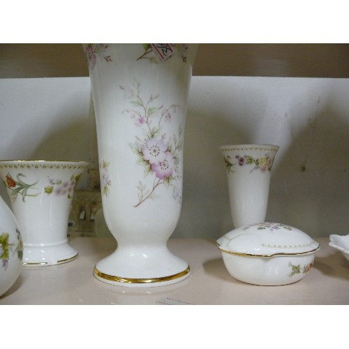 87 - COLLECTION OF DECORATIVE WEDGWOOD VASES AND TRINKET POTS