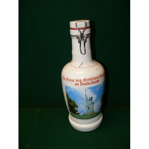 109 - LARGE CERAMIC GERMAN DECANTER BOTTLE