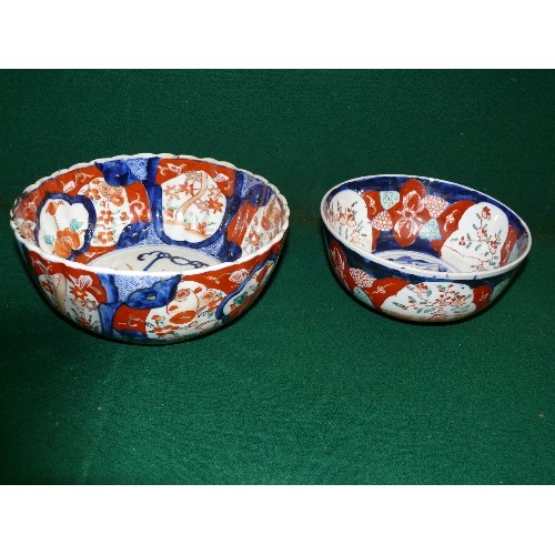 100 - TWO JAPANESE IMARI BOWLS