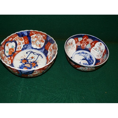 100 - TWO JAPANESE IMARI BOWLS