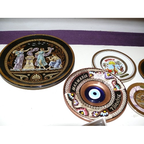 96 - ROYAL WORCESTER PRINCE REGENT PLATE PLUS A COLLECTION OF VARIOUS CHOKIN PLATES AND DISHES.