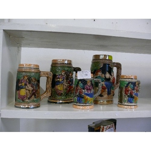 139 - COLLECTION OF VARIOUS GERMAN STEINS