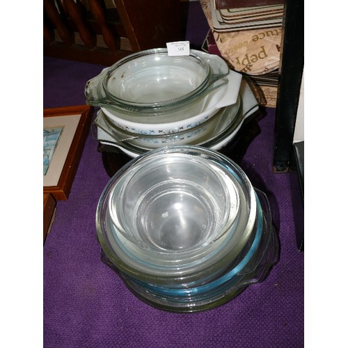 165 - LARGE COLLECTION OF PYREX COOKWARE