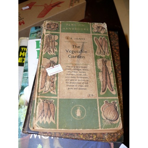 202 - SELECTION OF GARDENING BOOKS INCLUDING A VINTAGE COPY OF FLOWERS OF THE GARDEN AND THE VEGETABLE GAR... 