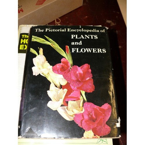 202 - SELECTION OF GARDENING BOOKS INCLUDING A VINTAGE COPY OF FLOWERS OF THE GARDEN AND THE VEGETABLE GAR... 