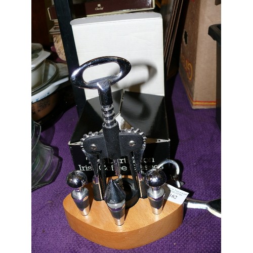 162 - IRISH COFFEE SET PLUS BOTTLE OPENER SET