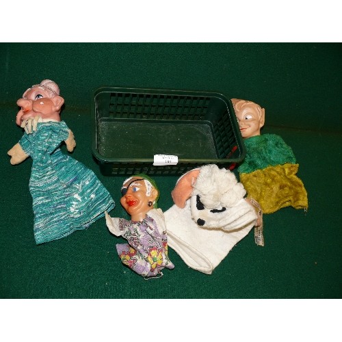 168 - COLLECTION OF VINTAGE HAND PUPPETS