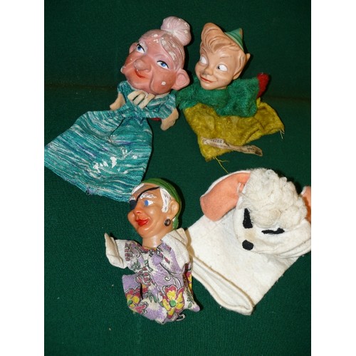 168 - COLLECTION OF VINTAGE HAND PUPPETS