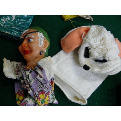 168 - COLLECTION OF VINTAGE HAND PUPPETS