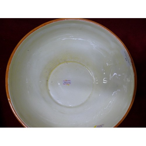 88 - LARGE SYLVAC WARE BOWL 'JOLLY GOOD HEALTH'.