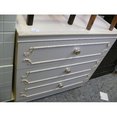 342 - THREE DRAWER CHEST OF DRAWERS