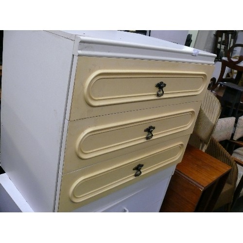 366 - TWO WHITE CHESTS OF DRAWERS