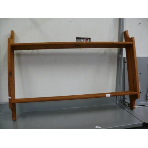 387 - TWO SHELF PLATE RACK